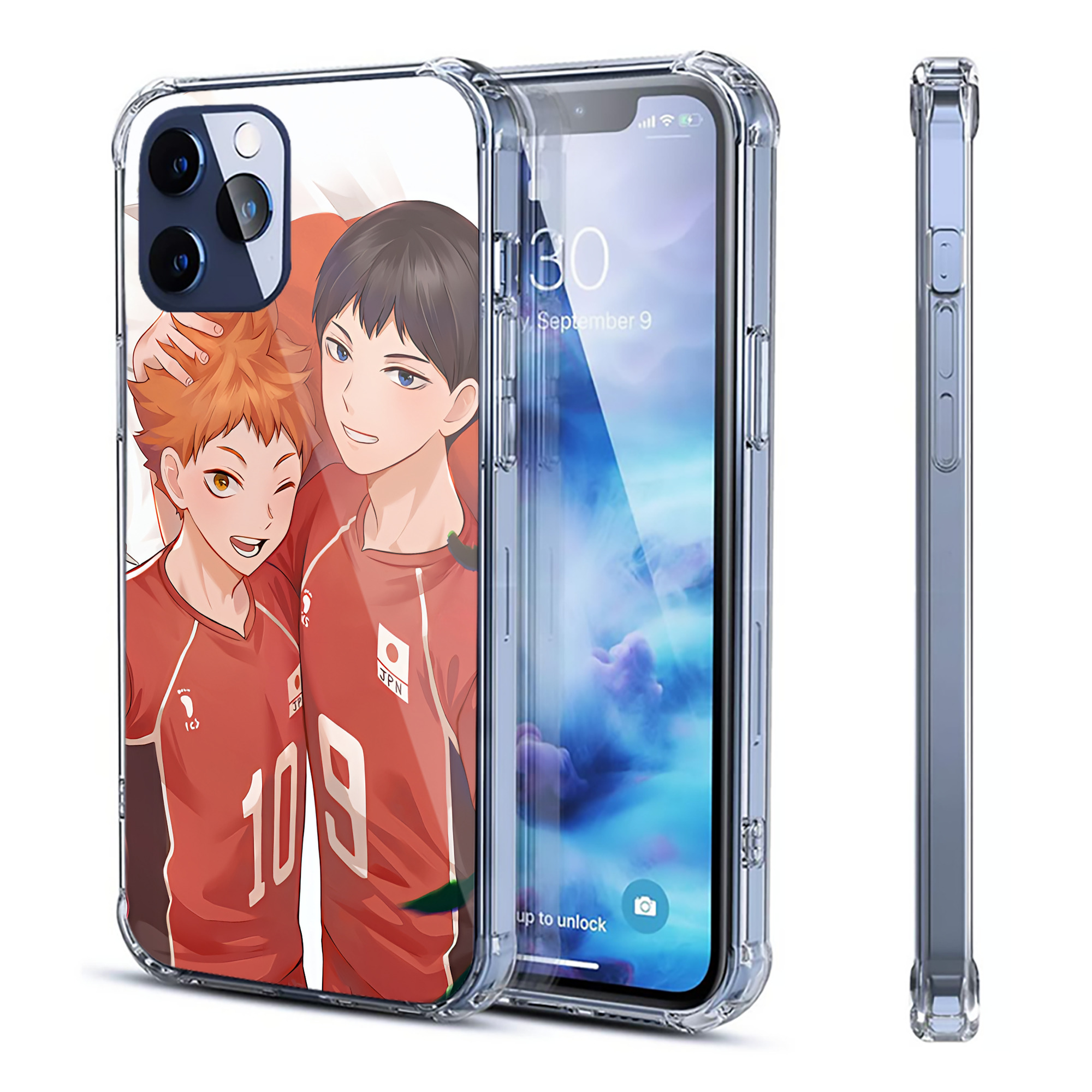 （画像用） ハイキュー!! Haikyu!! 【iPhone 12シリーズ対応】透明スマホケース（クリアソフトケース）
